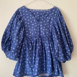 Handmade Cottagecore Flowy Blouse